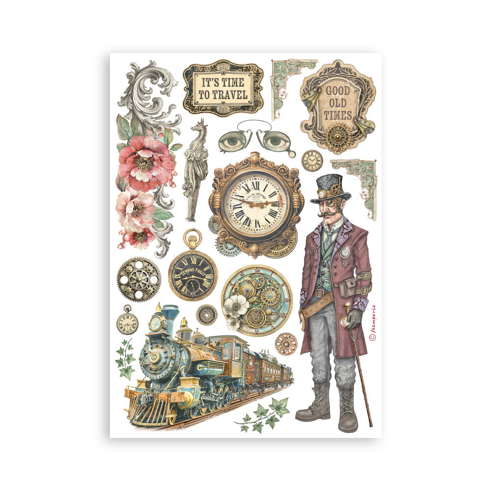 Stamperia - Washi Pad 8 Sheets A5 - Garden of Time