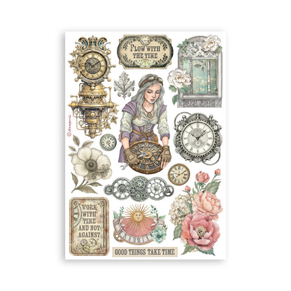 Stamperia - Washi Pad 8 Sheets A5 - Garden of Time