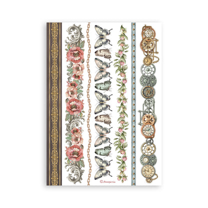 Stamperia - Washi Pad 8 Sheets A5 - Garden of Time