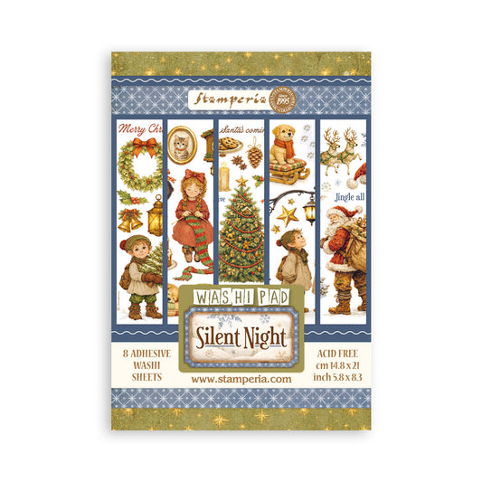 Stamperia - Washi Pad 8 Sheets A5 - Silent Night
