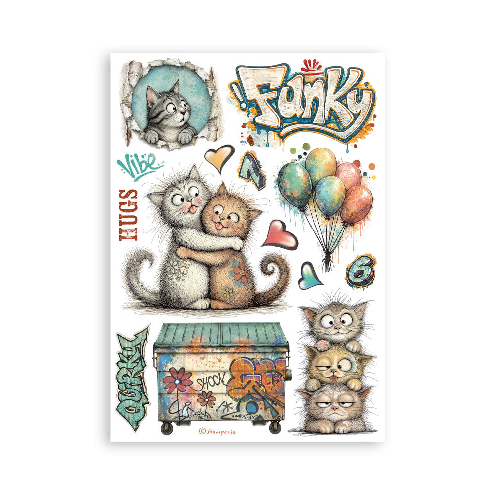Pre Order - Stamperia - Washi Pad 8 Sheets A5 - Furry Friends 2 (Available end of October)