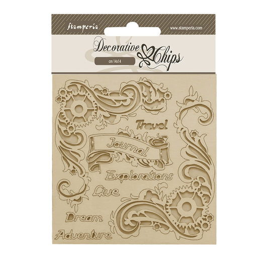 Stamperia - Decorative Chips -  14 X 14 cm - Songs of the Sea- Journal