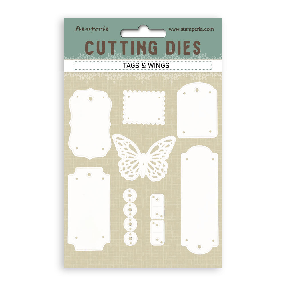 Stamperia  - Cutting dies - A6 - Tags and wings