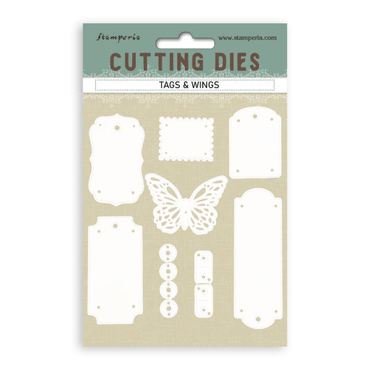 Stamperia  - Cutting dies - A6 - Tags and wings