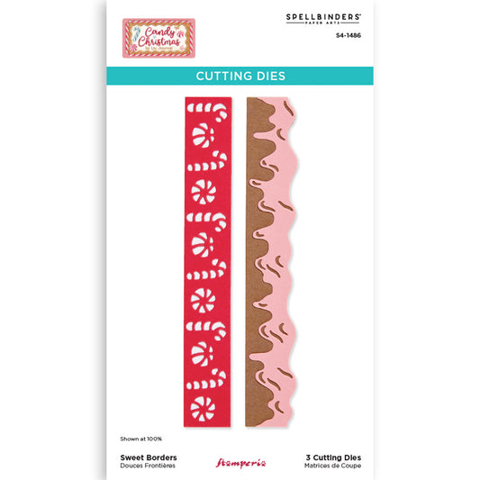 Stamperia  - Cutting dies - Candy Christmas Sweet Borders