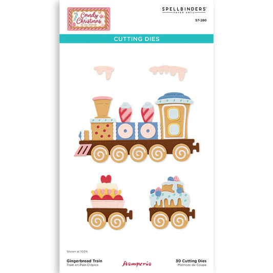 Stamperia  - Cutting dies - Candy Christmas Gingerbread Train