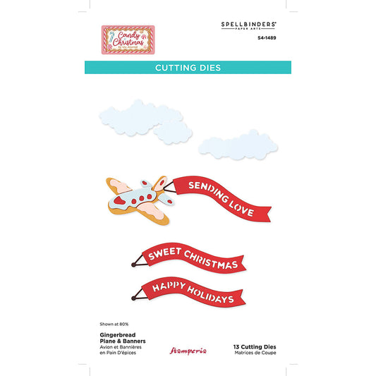 Stamperia  - Cutting dies - Candy Christmas Planes and Banners