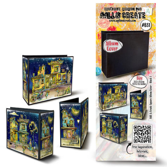 AALL & Create - Square Album Cover - Black Size 31.5 x 11.5 cm