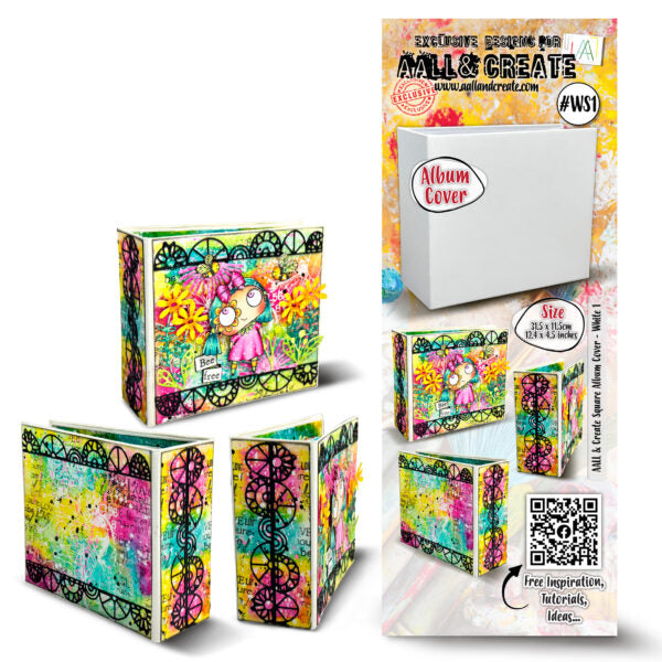 AALL & Create - Square Album Cover - White Size 31.5 x 11.5 cm