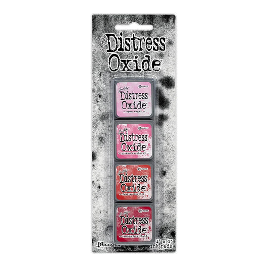 Ranger - Distress Oxide Ink Mini's - Spun sugar, picked raspberry, festive berries, lumberjack plaid