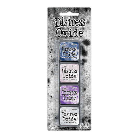 Ranger - Distress Oxide Ink Mini's - chipped sapphire, milled lavender, wilted violet, lost shadow