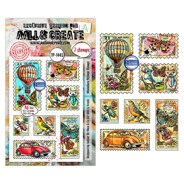 AALL & Create -Clear Stamp - #TP-1443 - Miniature Postage Stamps