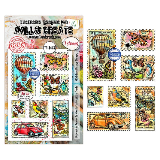 AALL & Create -Clear Stamp - #TP-1443 - Miniature Postage Stamps