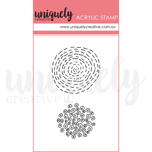 Uniquely Creative - PATTERN PLAY TEXTURE  MARK MAKING MINI STAMP - ACRYLIC STAMP