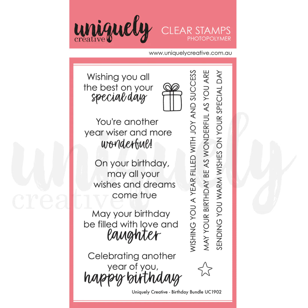 UNIQUELY CREATIVE - Birthday Bundle Stamp