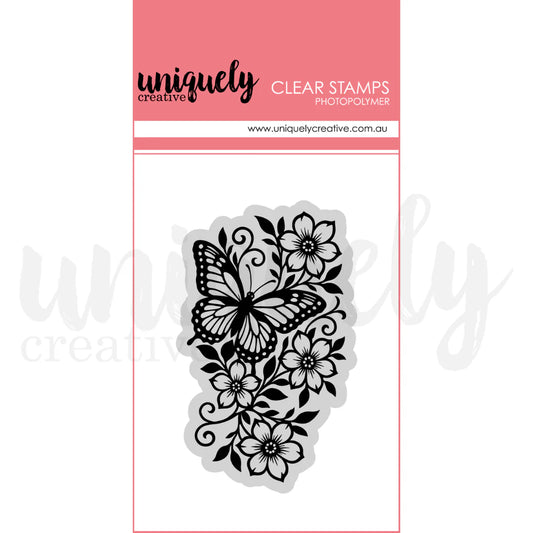 Uniquely Creative - Wings & Wildflowers Stamp