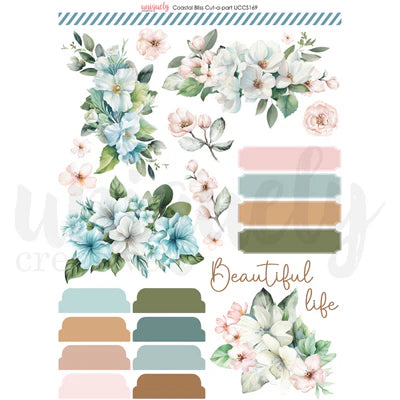 Uniquely Creative -  Cut-a-part Sheet - Coastal Bliss