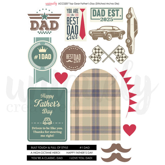 Uniquely Creative - Cut-a-part Tip Gear fathers's Day