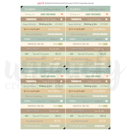 Uniquely Creative - Mini Cut - a - part - Botanical Chronicles (Essentials Die #4)