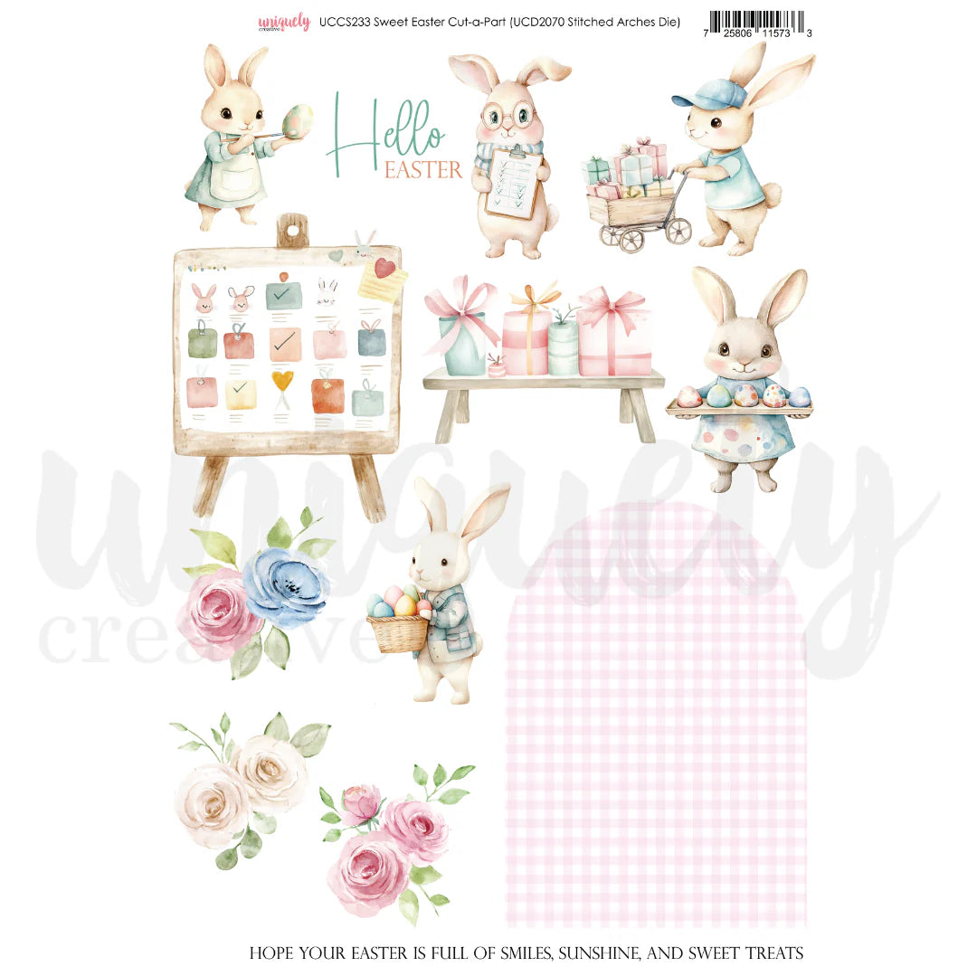 Uniquely Creative - Sweet easter Cut-a-Part Sheet.
