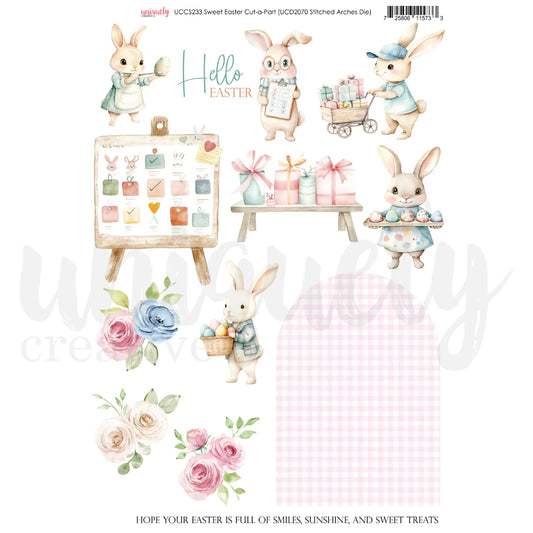 Uniquely Creative - Sweet easter Cut-a-Part Sheet.
