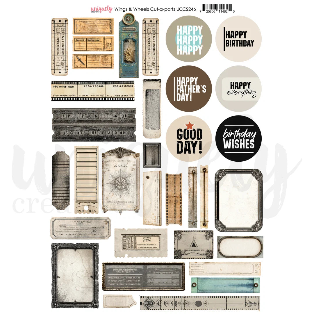 Uniquely Creative - Cut - a - part - Wings & Wheels - UCCS246
