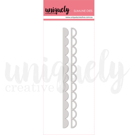 UNIQUELY CREATIVE - Slimline Dies Scallop Strip Die