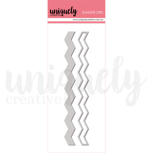 UNIQUELY CREATIVE - Slimline Dies Chevron Strip Die *