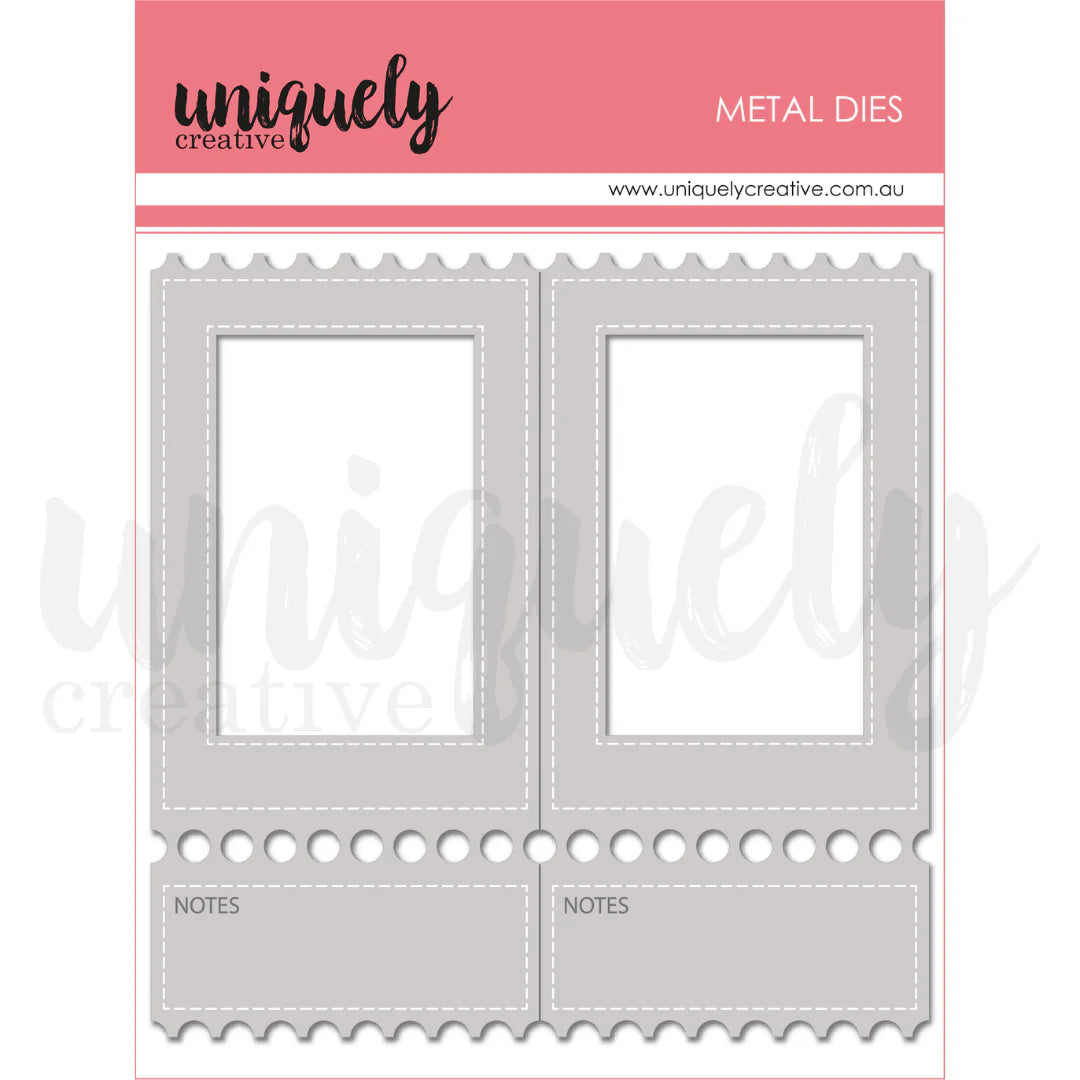 UNIQUELY CREATIVE - Metal Die - Folding Ticket Frame