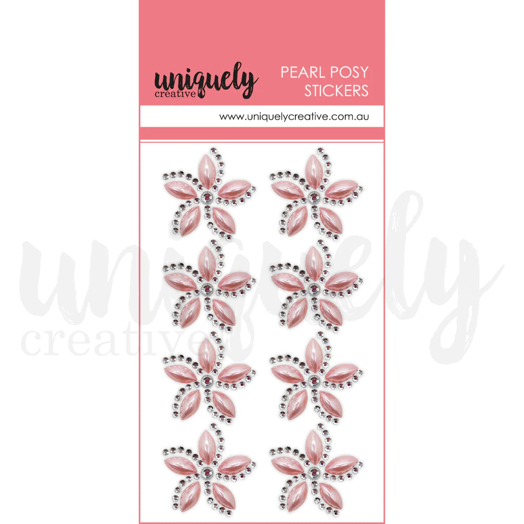 Uniquely Creative  - Pearl Posy Stickers - Pink