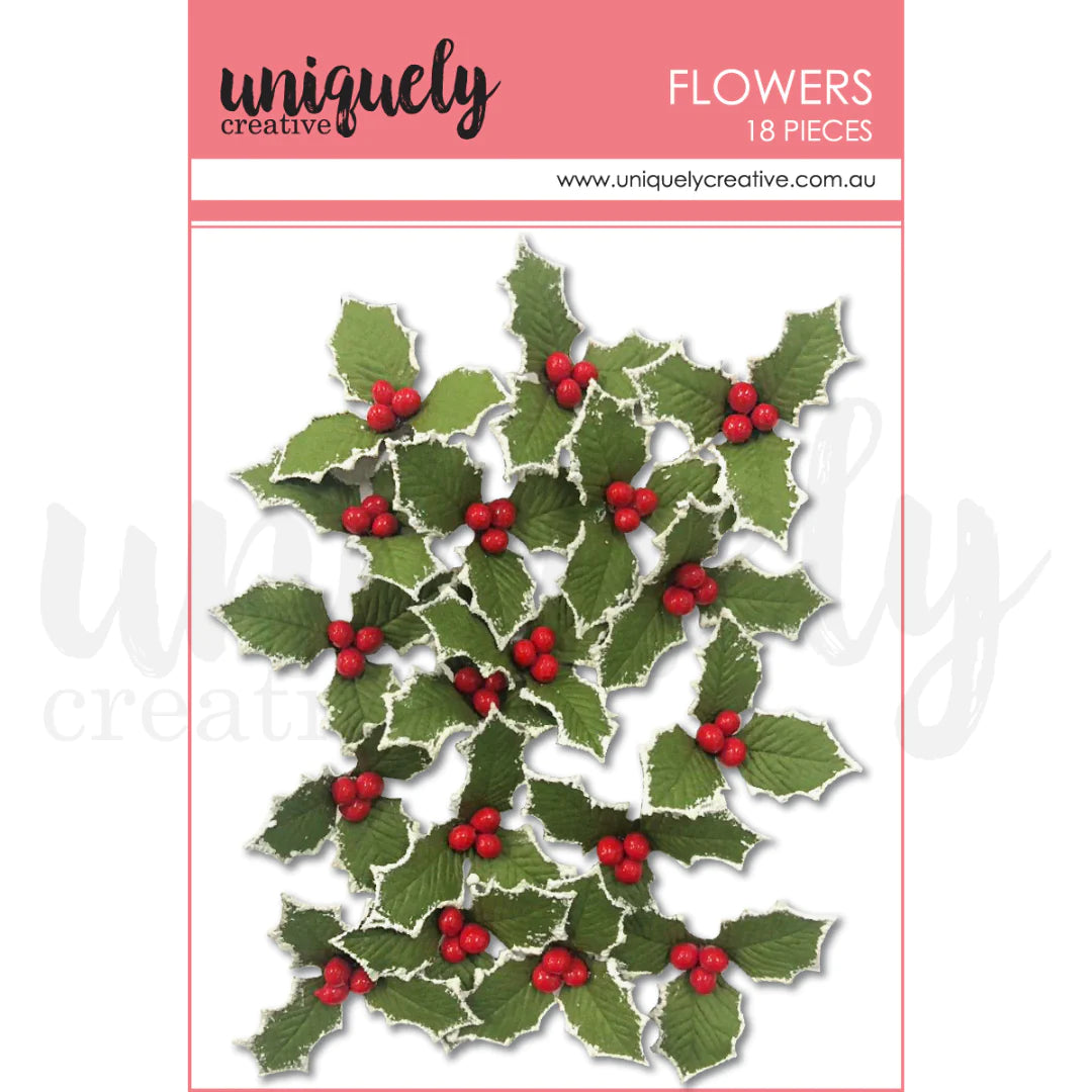 Uniquely Creative  - Christmas Holly  Flowers