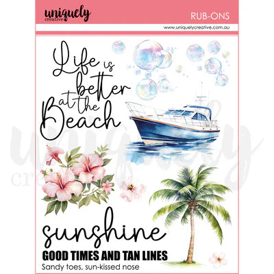 Uniquely Creative - Coastal Bliss Rub-Ons