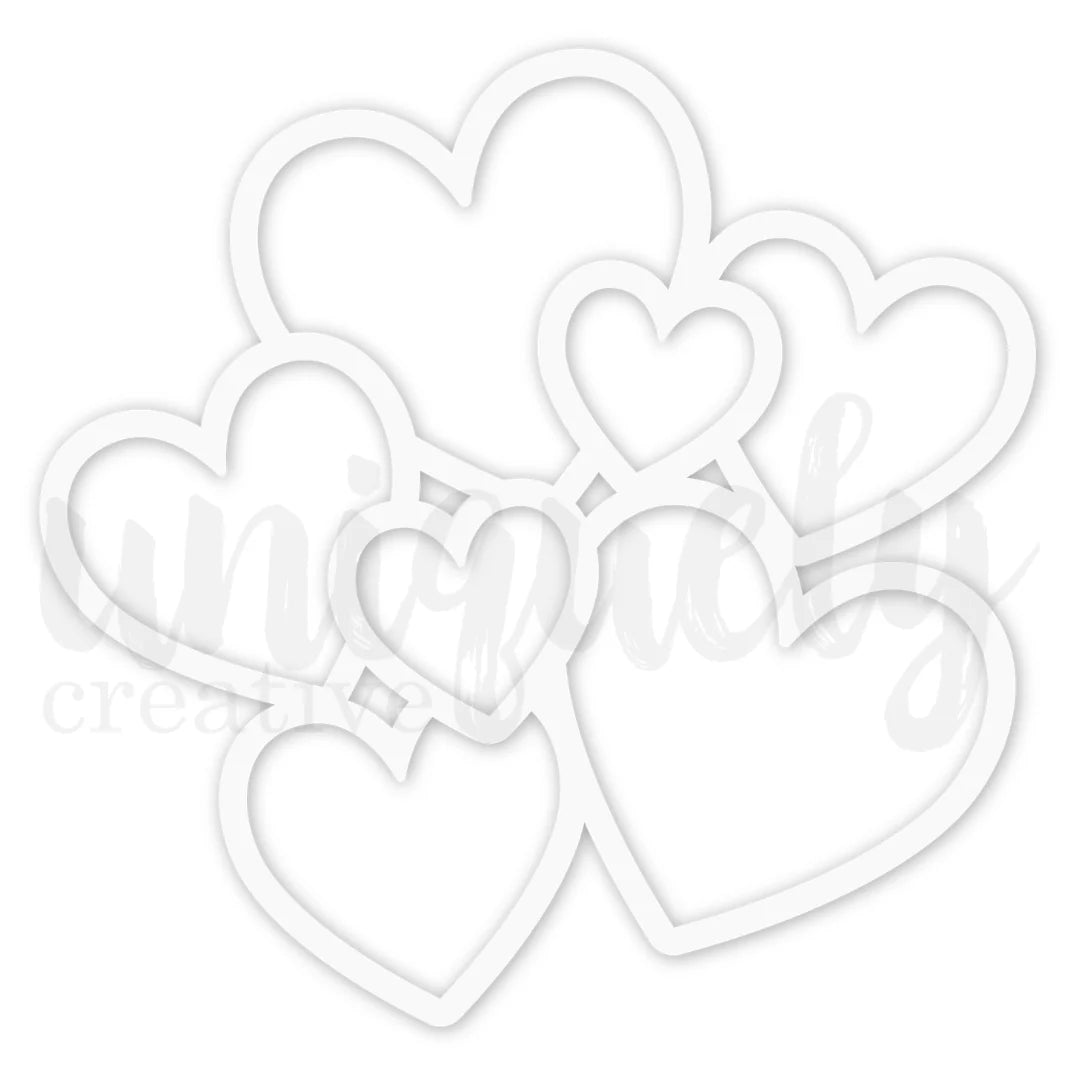 Uniquely Creative - Hearts Overlay