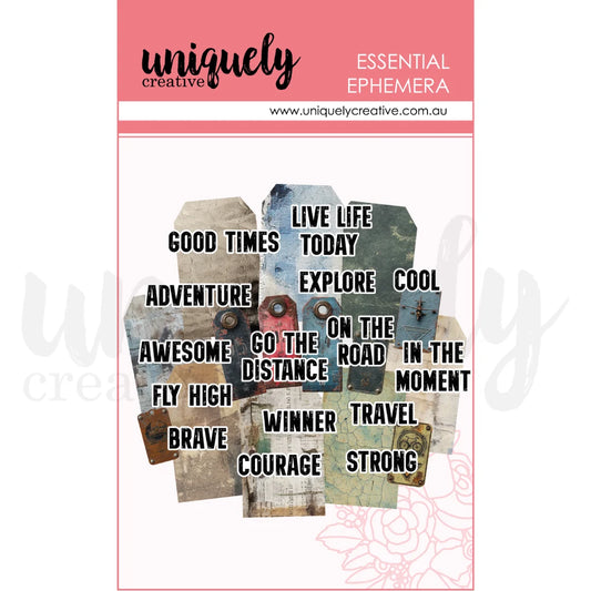 Uniquely Creative - Essential Ephemera - Grunge Tags & Titles