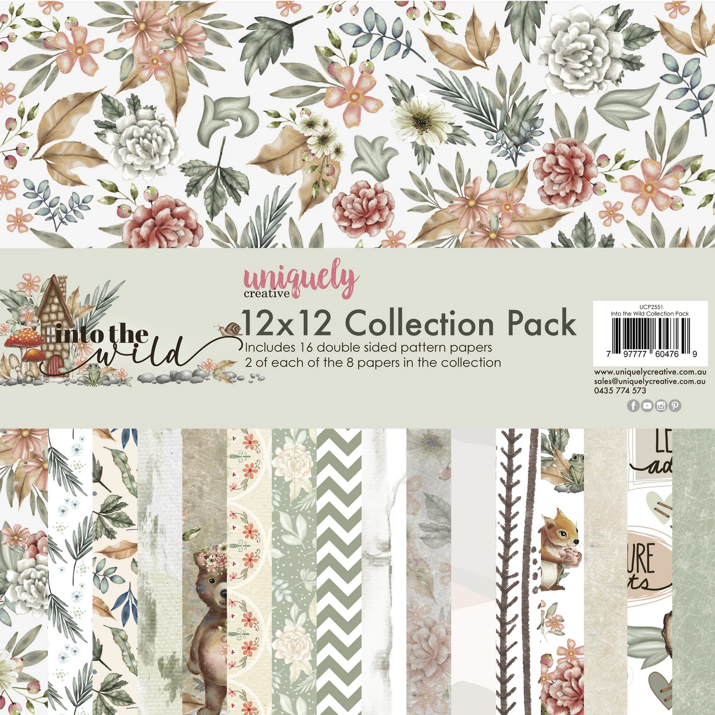 Uniquely Creative - 12 X 12  Into the Wild Collection Paper Pack