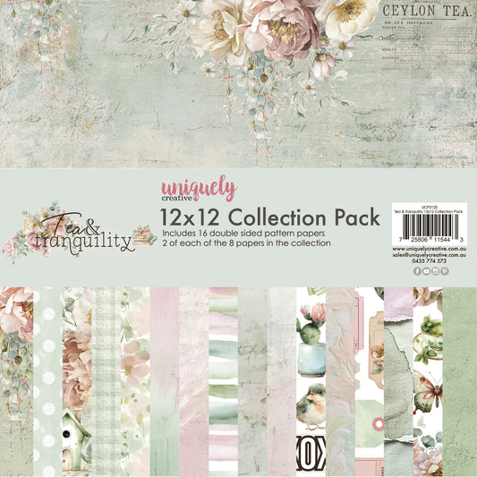 Uniquely Creative -12 x 12 Collection Pack - Tea & Tranquility
