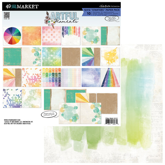 49 and Market - 12 x 12 Starters Cardstock Pack - Artful Moments