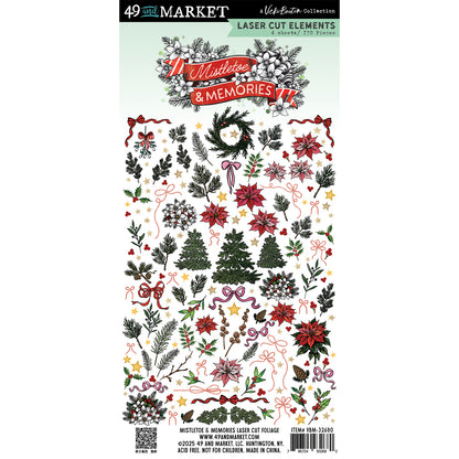 49 and Market - Mistletoe & Memories - Laser cut elements - 4 sheets/170 Pieces