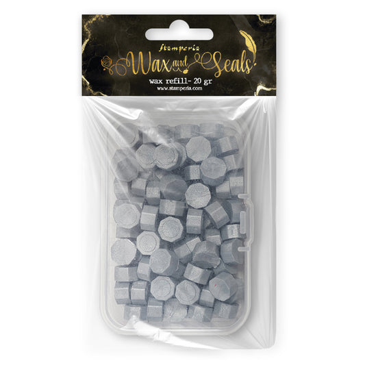 Stamperia - Wax & Seals - Wax Refill gr 20 - Light Silver