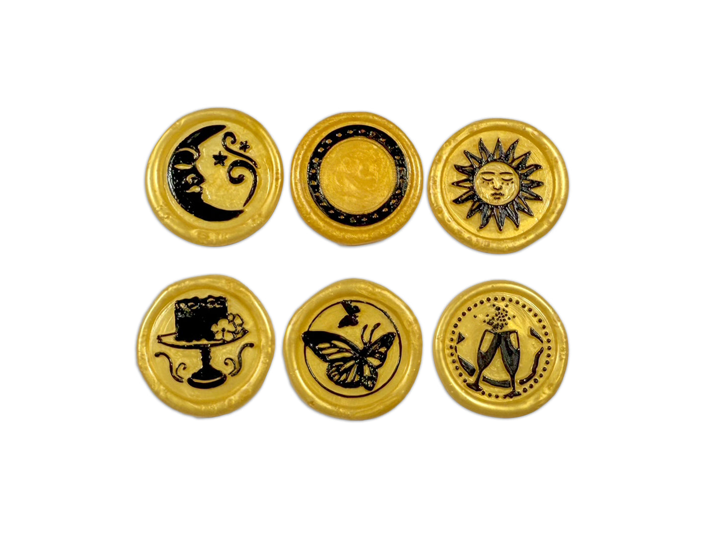 Stamperia - Wax & Seals - Celebration Set 6 seals diam cm 2,5