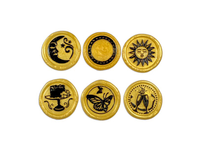 Stamperia - Wax & Seals - Celebration Set 6 seals diam cm 2,5