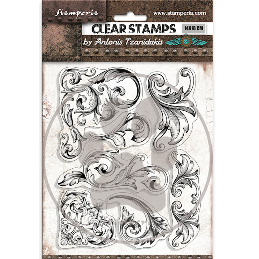Stamperia - Acrylic Clear Stamp 14x18cm - Sir vagabond in Fantasy world greeks