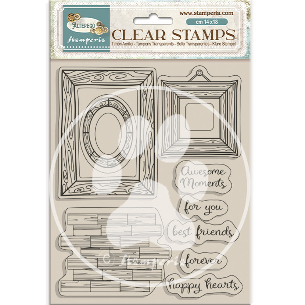 Stamperia - Acrylic Clear Stamp 14x18cm - frames