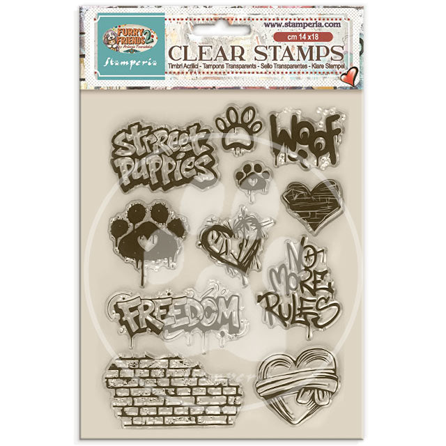 Stamperia - Acrylic Clear Stamp 14x18cm - Furry Friends 2