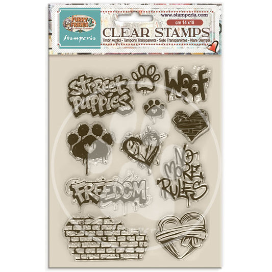 Stamperia - Acrylic Clear Stamp 14x18cm - Furry Friends 2