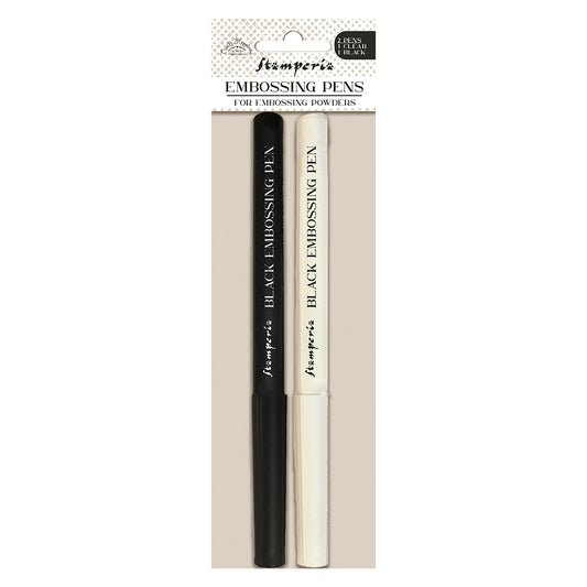 Stamperia - Create Happiness Embossing Pen Clear and Black