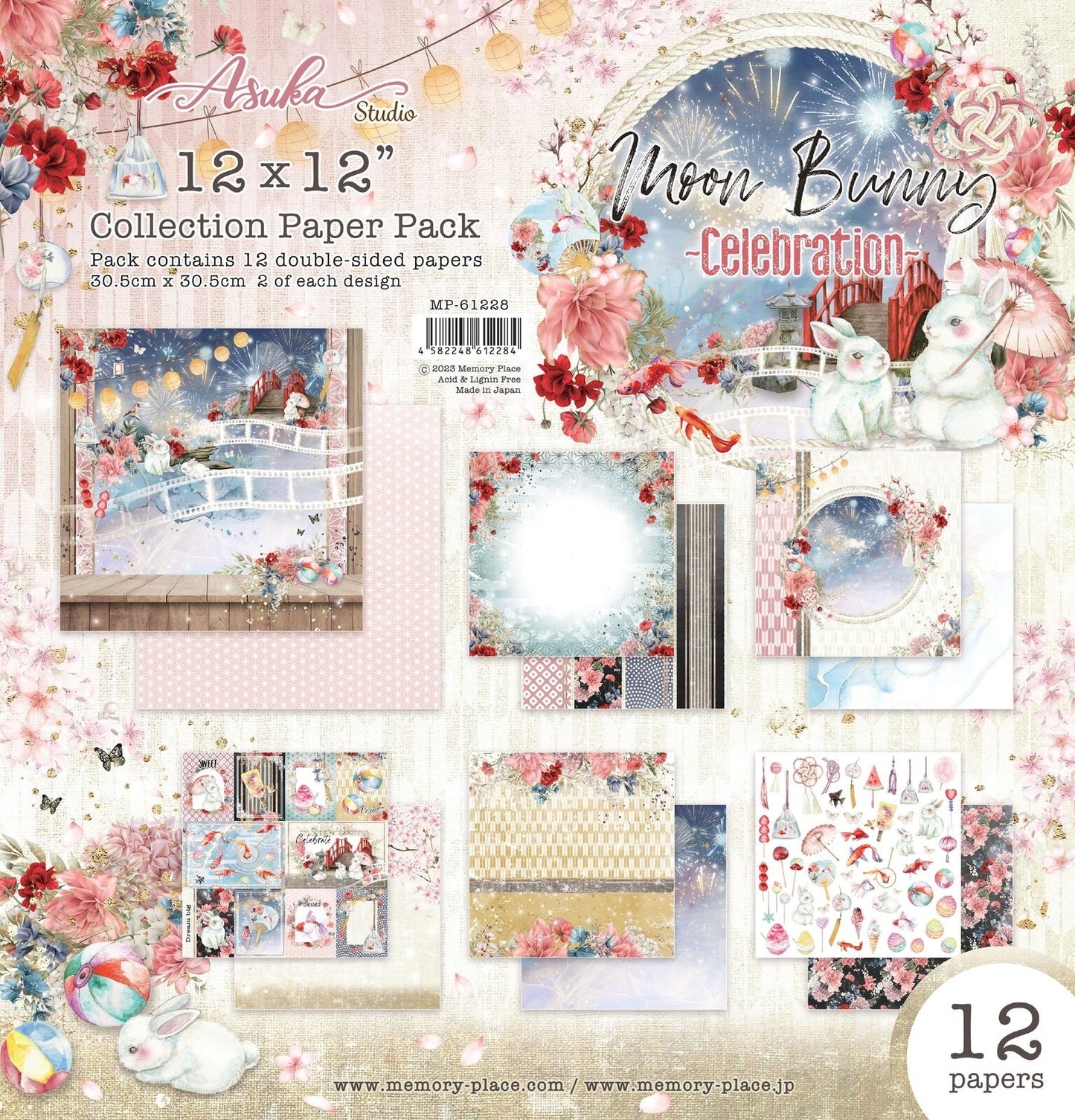 Asuka Studio - Moon Bunny Celebration Collection Paper Pack