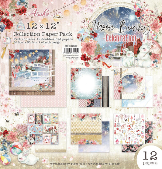 Asuka Studio - Moon Bunny Celebration Collection Paper Pack 12 x 12