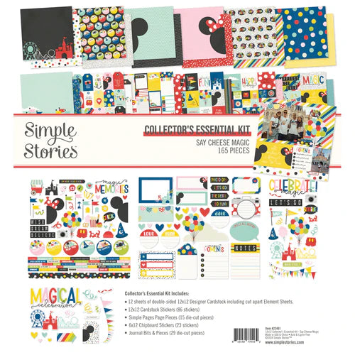 Simple Stories - Say Cheese Magic - 12 x 12 Collector's Essential Kit (165 Pcs)