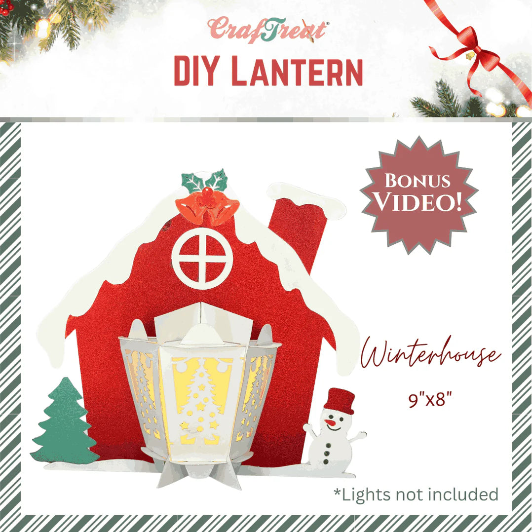 Craftreat DIY Lanterns - Winter House